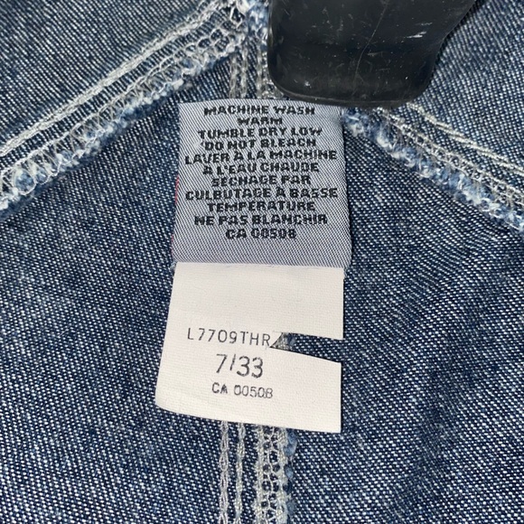 Vintage Silver Jeans overalls 7/33 - Picture 5 of 9